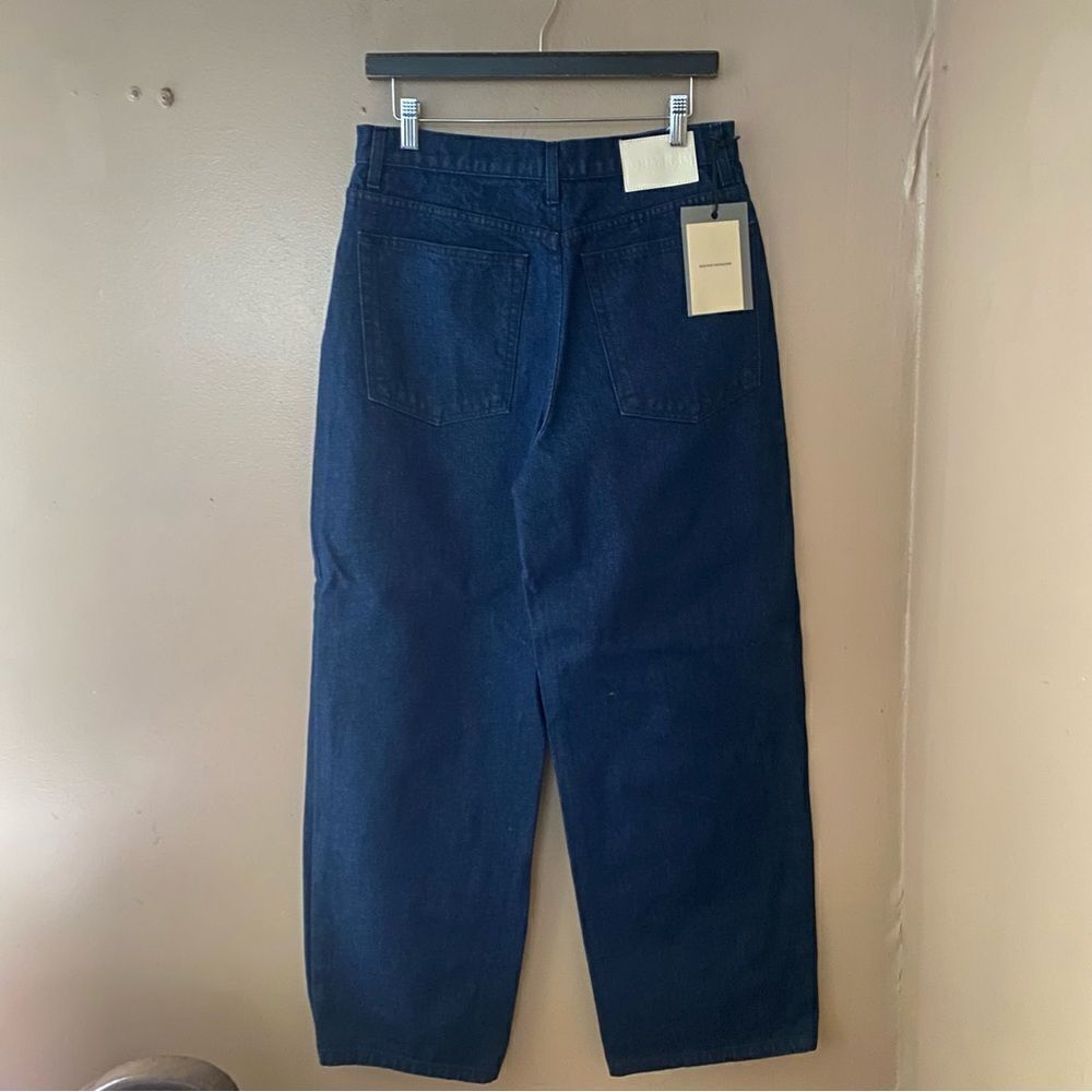 GRLFRND Enya Dropped Crotch Jeans Franklin dark blue denim baggy Revolve 27-31 - Picture 9 of 14